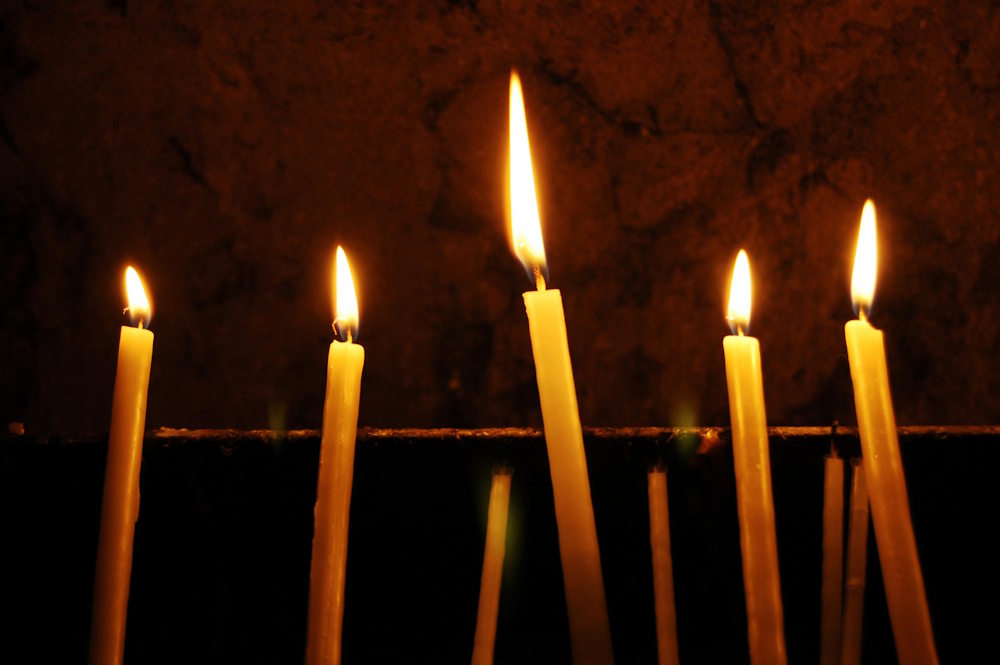 Velas en casa